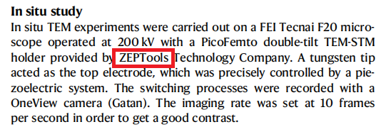 实验使用TEM样品杆