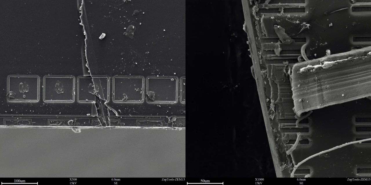 光刻后的硅片表征图