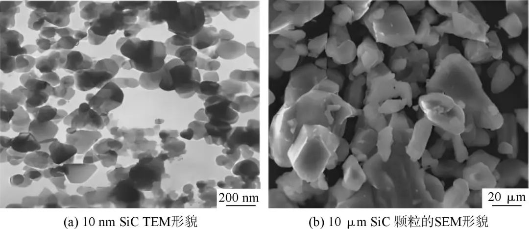  SiC颗粒的表面形貌